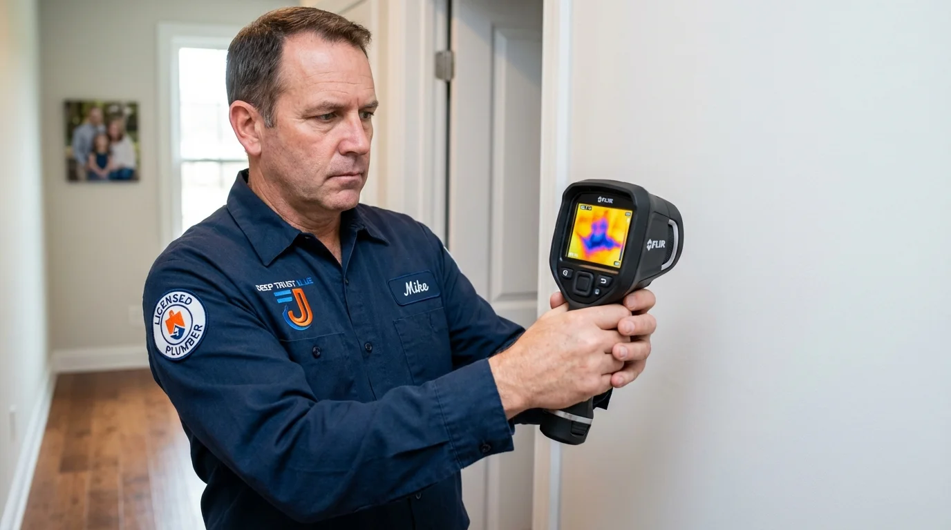 Thermal imaging leak detection by Johns Plumbing LLC in Jal